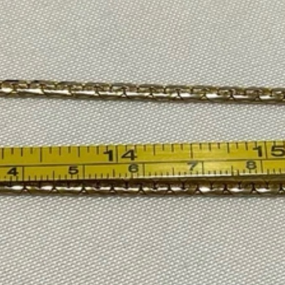 Vintage Gold Tone Roget Chain Necklace (34”) - Picture 5 of 5